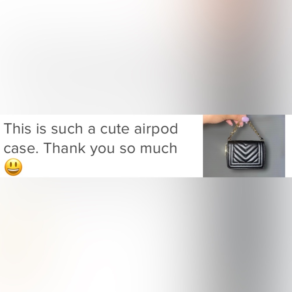 Black Leather AirPod Pro Case - Picture 4 of 4